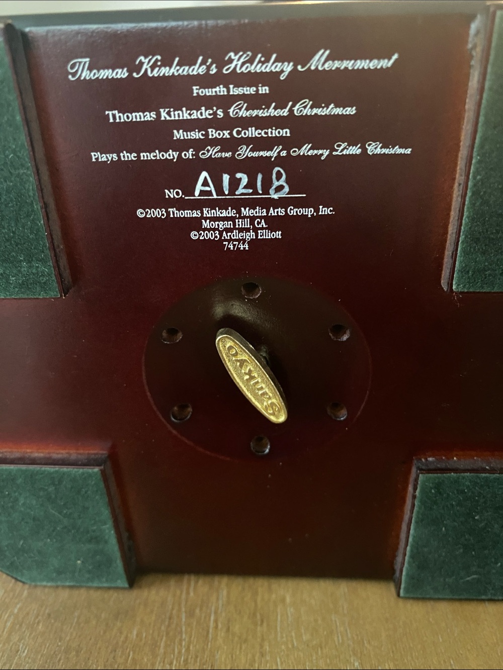 Thomas Kinkade Music Box - Picture 4 of 4